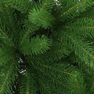 vidaXL Árbol de Navidad artificial hojas realistas verde 240 cm