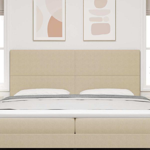 vidaXL Cabecero LED con cabecera Verde gris&aacute;ceo 200 cm Poli&eacute;ster