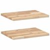 vidaXL Estantes flotantes 2 uds madera acacia sin tratar 40x30x2 cm