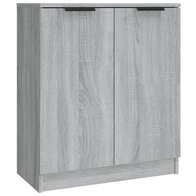 vidaXL Aparadores 3 piezas madera contrachapada gris Sonoma