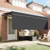vidaXL Toldo Retr&aacute;ctil Antracita 350 x 200 cm tela