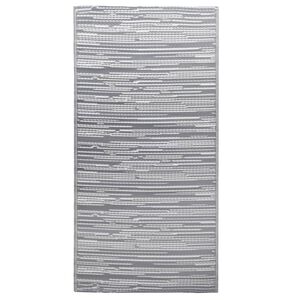 vidaXL Alfombra de exterior PP ARAKIL gris 190x290 cm