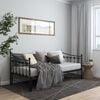 vidaXL Estructura sof&aacute; cama extra&iacute;ble sin colch&oacute;n metal negro 90x200cm
