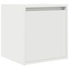 vidaXL Mesilla de noche de pared blanca 38x34x40 cm