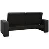 vidaXL Sof&aacute; cama de tela gris oscuro