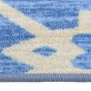 vidaXL Alfombra de pasillo azul 80x350 cm
