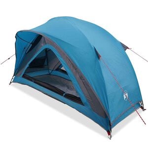 vidaXL Tienda de campa&ntilde;a para 1 persona impermeable azul