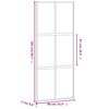 vidaXL Puerta corredera vidrio templado y aluminio blanca 90x205 cm