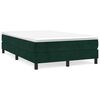 vidaXL Cama box spring con colch&oacute;n terciopelo verde oscuro 120x190 cm