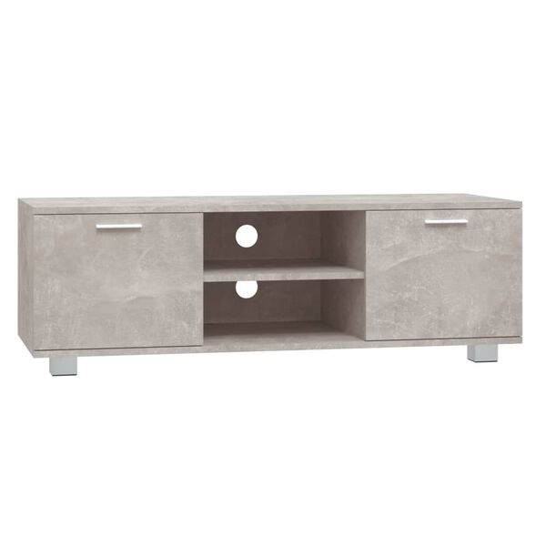 vidaXL Mueble para TV madera contrachapada gris hormigón 120x40,5x35cm