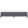 vidaXL Cama tipo Box Spring con colch&oacute;n Gris oscuro 200 x 200 cm tela