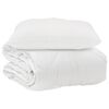 vidaXL Edred&oacute;n con almohada 2 uds. Blanco Microfibra