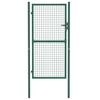 vidaXL Puerta de valla de acero 100 x 175 cm verde