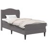 vidaXL Estructura de cama Gris 100 x 200 cm Cuero sint&eacute;tico