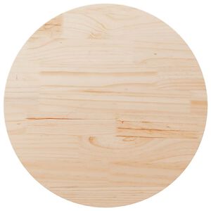 vidaXL Superficie de mesa madera maciza de pino &Oslash;90x2,5 cm