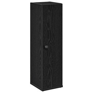 vidaXL Mueble de ba&ntilde;o con portarrollos negro 20,5x22x72 cm