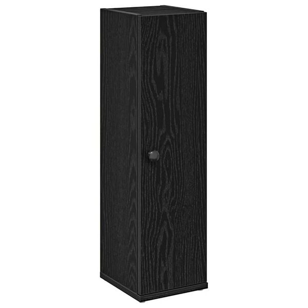vidaXL Mueble de ba&ntilde;o con portarrollos negro 20,5x22x72 cm