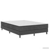 vidaXL Estructura de cama Box Spring tela gris 160x200 cm