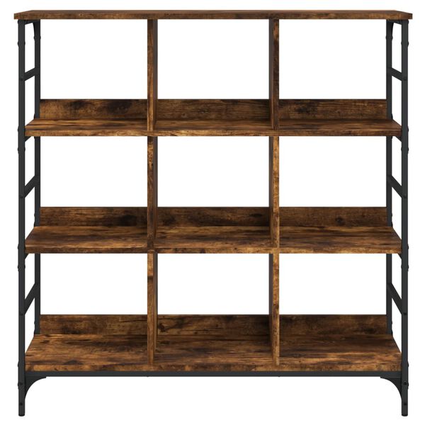 vidaXL Aparador de madera de ingenier&iacute;a marr&oacute;n ahumado 102x32x103,5 cm