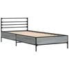 vidaXL Estructura cama madera ingenier&iacute;a metal gris Sonoma 90x200 cm