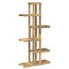 vidaXL Soporte de plantas Blanco 68 x 23,5 x 140 cm