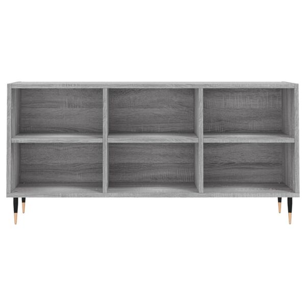 vidaXL Mueble de TV madera de ingeniería gris Sonoma 103,5x30x50 cm