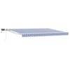 vidaXL Armaz&oacute;n de toldo manual con LEDs Azul y 4 x 3,5 m