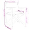 vidaXL Sillas de director plegables 2 unidades tela blanco crema