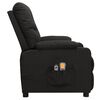 vidaXL Sillón de masaje eléctrico tela negro
