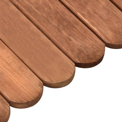 vidaXL Rollo de borde de madera de pino impregnada marrón 120 cm