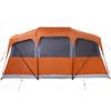vidaXL Carpas con techo Gris y naranja 435 x 255 x 216 cm Poliéster