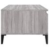 vidaXL Mesa de centro madera contrachapada gris Sonoma 90x50x36,5 cm