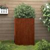 vidaXL Jardinera de acero corten 42x38x75 cm