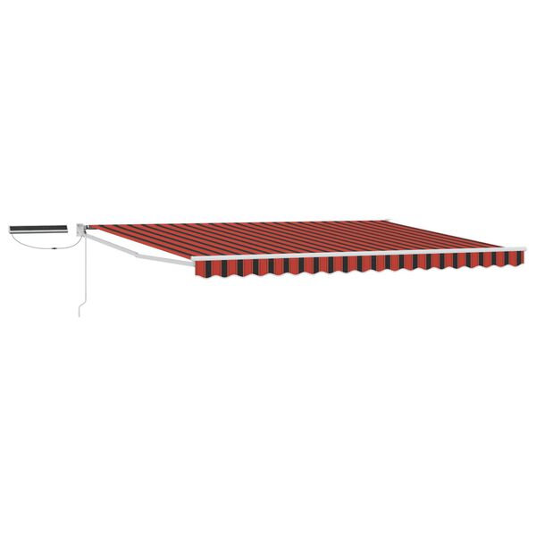 vidaXL Toldo Retr&aacute;ctil El&eacute;ctrico Naranja y Negro 4 x 2 m