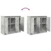 vidaXL Aparador de madera de ingeniería gris hormigón 85x34x76 cm