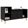vidaXL Gabinete de TV Roble Negro 100 x 35 x 55 cm