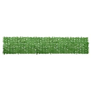 vidaXL Toldo para balc&oacute;n con hojas verde 400x75cm