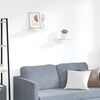 vidaXL Estante flotante pared 2 uds MDF roble y blanco 23x23,5x3,8 cm