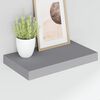 vidaXL Estantes flotantes de pared 2 uds MDF gris 40x23x3,8 cm