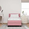 vidaXL Cama tipo Box Spring con colch&oacute;n Rosa 200 x 100 cm Poli&eacute;ster