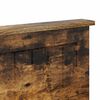 vidaXL Cabecero Roble ahumado 200 cm Madera contrachapada