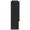 vidaXL Armario con Espejo Negro 80 x 17 x 55 cm Madera de ingenier&iacute;a