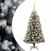 vidaXL &Aacute;rbol de Navidad artificial de ramas plegables con bolas 120 cm