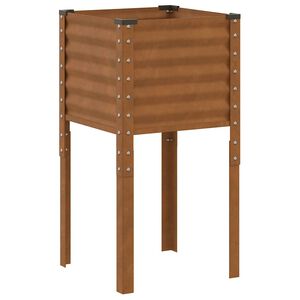 vidaXL Jardinera de jard&iacute;n 45x45x88 cm de acero corten