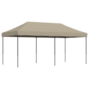 vidaXL Tienda de fiesta plegable Pop-Up taupe 580x292x315 cm