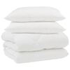 vidaXL Edred&oacute;n de Invierno con almohada 3 uds. Microfibra