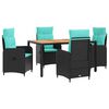vidaXL Juego de comedor para exteriores 5 uds.