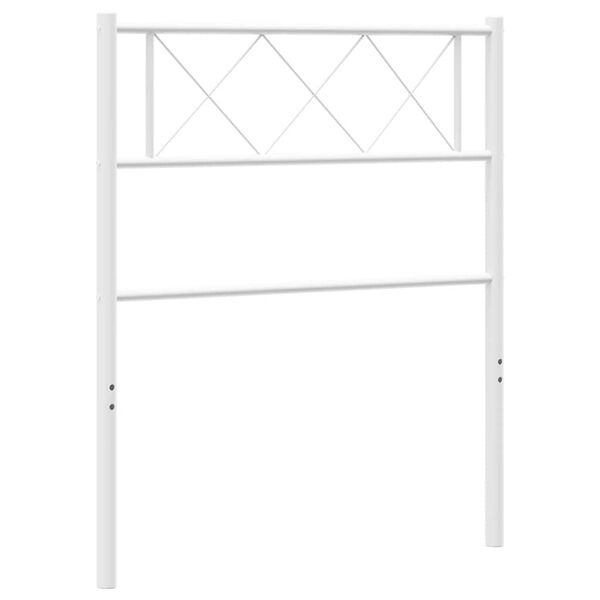 vidaXL Cabecero de metal blanco 100 cm