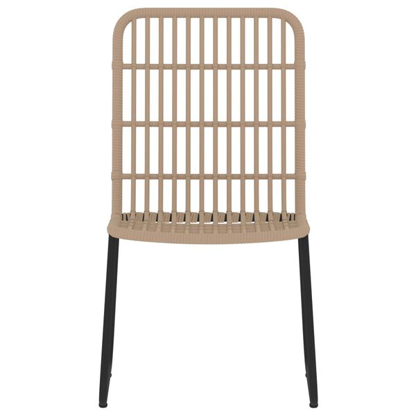 vidaXL Juego de comedor para jardín 5 piezas color roble