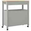 vidaXL Carrito de cocina MONZA madera maciza de pino 84x40x88,5 cm